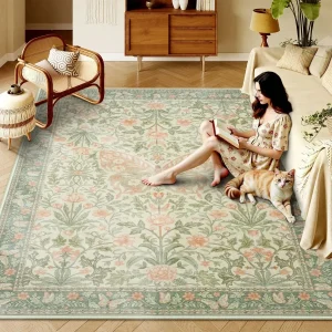 Vintage Sage Green Rug